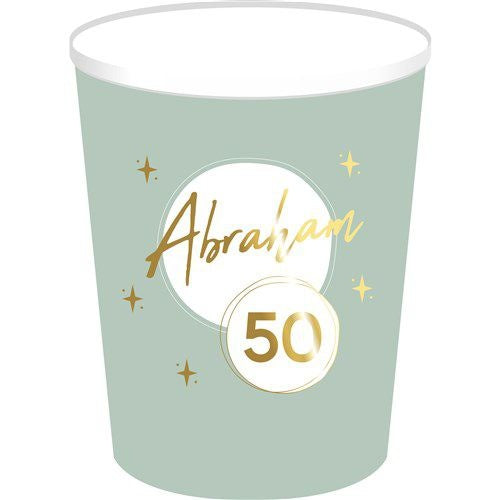 Gobelets Abraham Vert Or 250ml 8pcs