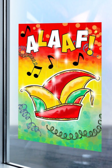 Autocollant de fenêtre Alaaf 25cm