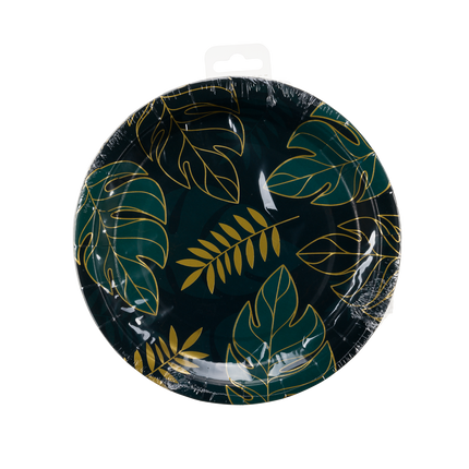 Assiettes à feuilles 23cm 8pcs