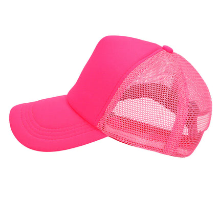 Casquette rose fluo ajustable