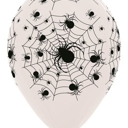 Ballons toile d'araignée cristal clair 30cm 25pcs