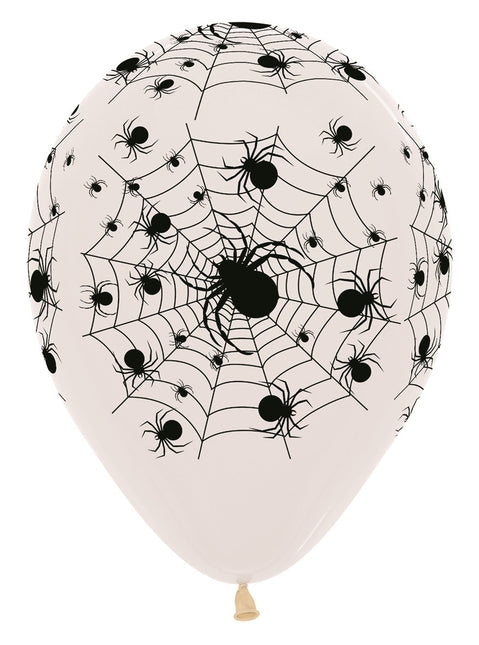 Ballons toile d'araignée cristal clair 30cm 25pcs