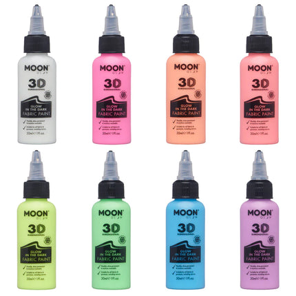 Moon Glow Peinture pour tissu phosphorescente violet 30ml
