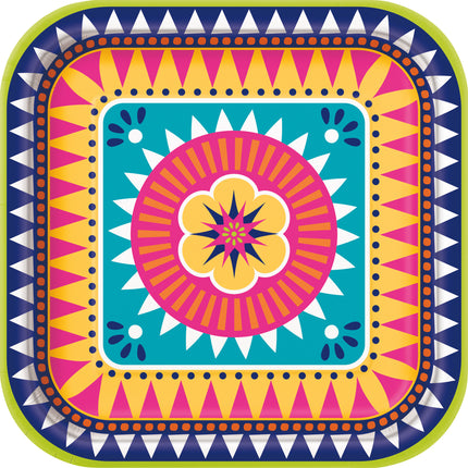 Assiettes Boho 23cm 8pcs