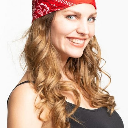 Bandana traditionnel rouge 55cm