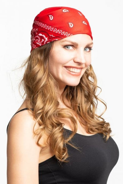 Bandana traditionnel rouge 55cm