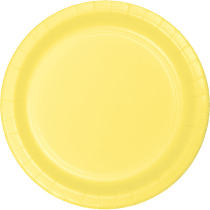 Assiettes jaune clair 23cm 24pcs
