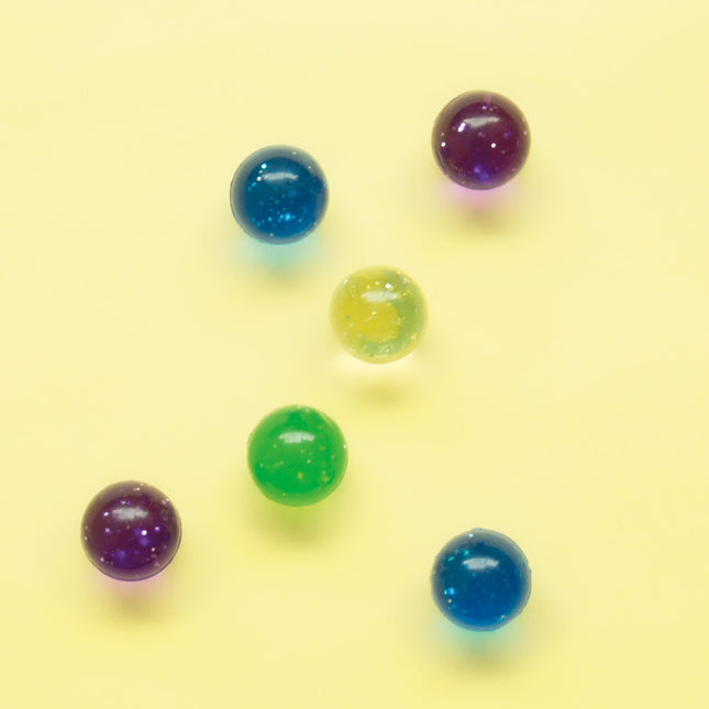 Breakout presents Boule rebondissante Paillettes 15cm 6pcs
