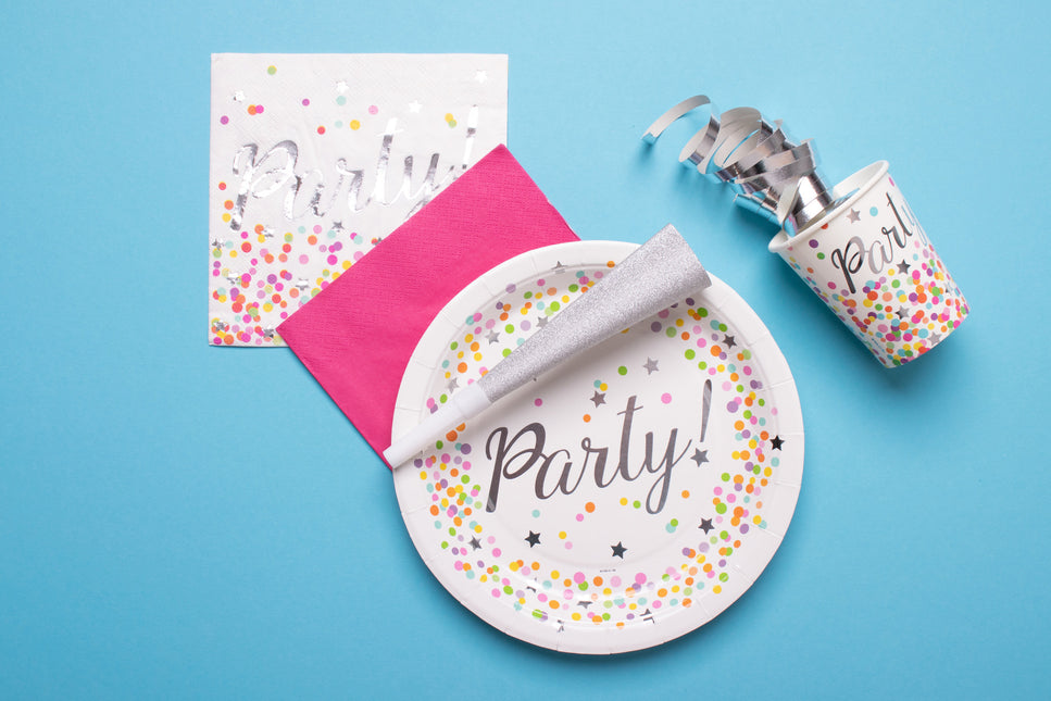 Serviettes de table Confetti 33cm 16pcs