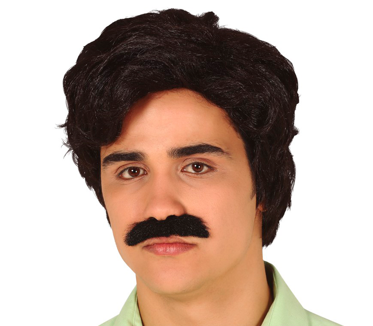 Perruque Moustache de dealer Escobar