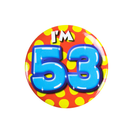 Je suis 53 Bouton 53 ans 5.5cm