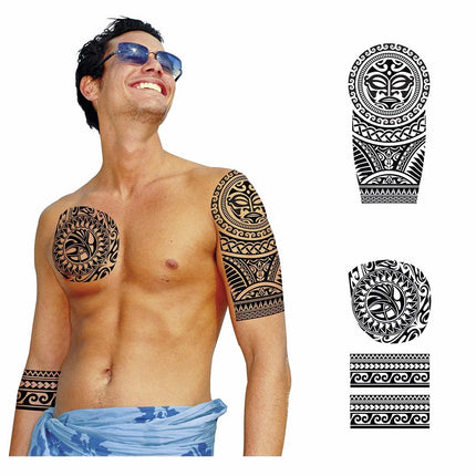 Faux tatouages noirs pour hommes