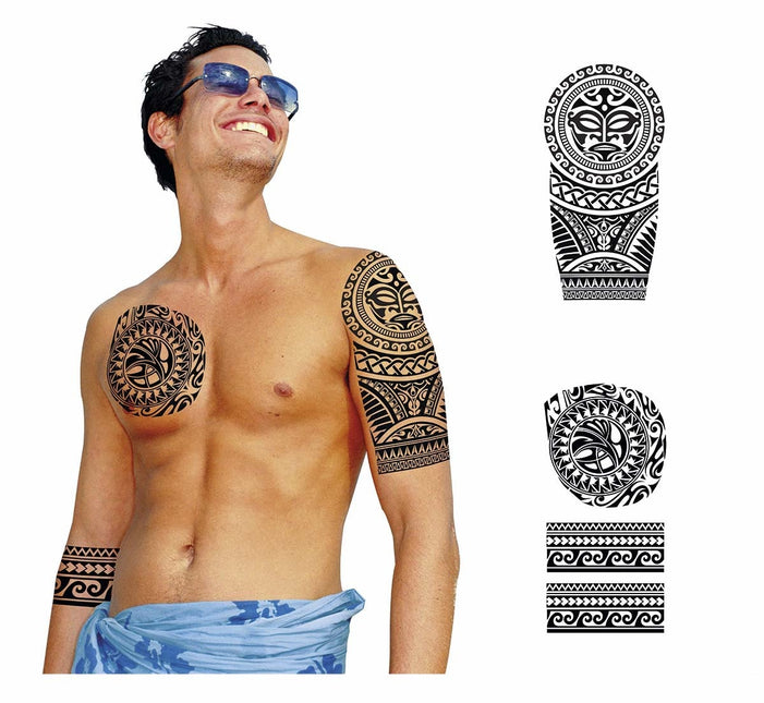 Faux tatouages noirs pour hommes