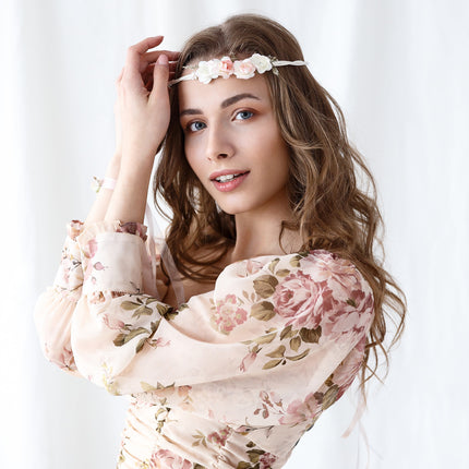 Bandeau floral Peachy