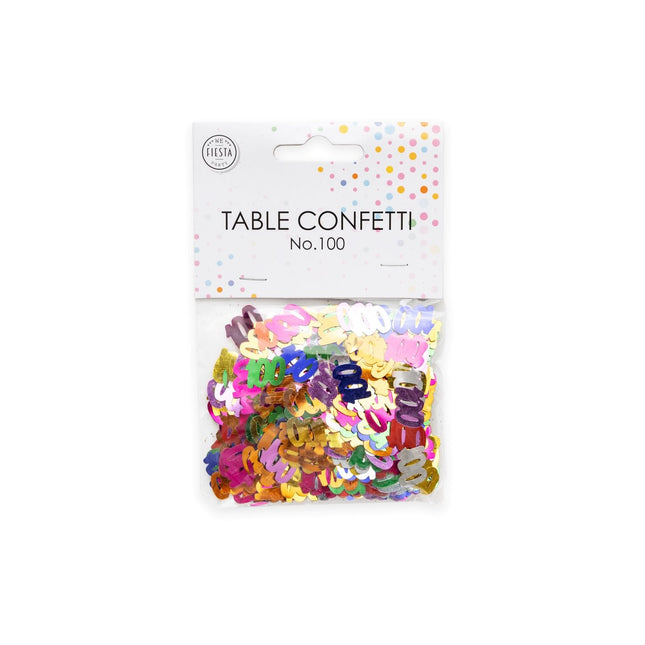 Confetti de table 100 ans Coloré