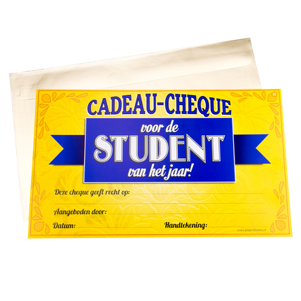 Chèque-cadeau Étudiant 34.5cm