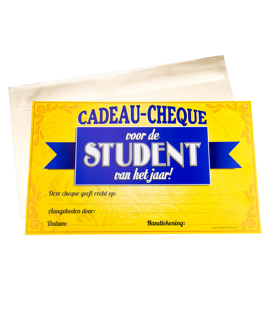 Chèque-cadeau Étudiant 34.5cm