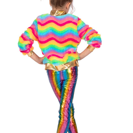 Veste arc-en-ciel enfant