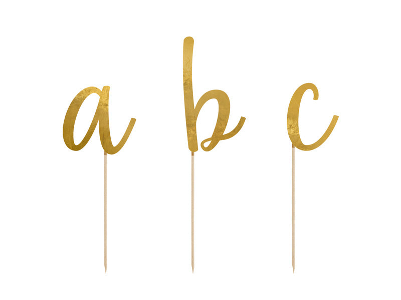 Décor de gâteau Alphabet 12cm 53pcs