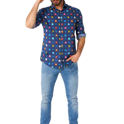 Chemise Pixel PAC-MAN Hommes <tc>OppoSuits</tc>