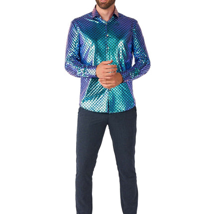 Chemise Disco Mermaid Hommes <tc>OppoSuits</tc>