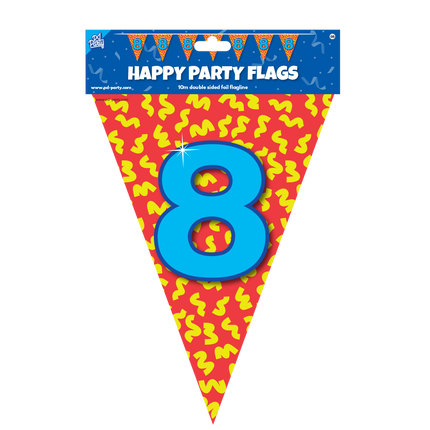 Flagline 8 ans colorée 10m