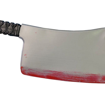 Couteau de boucher sanglant argenté 40cm