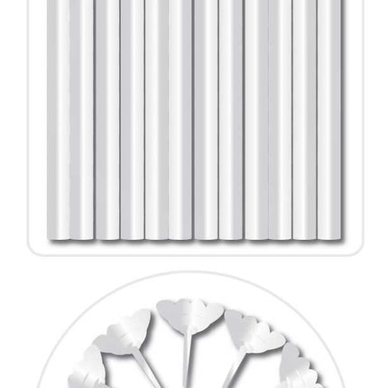 Bougeoirs blancs 6cm 24pcs