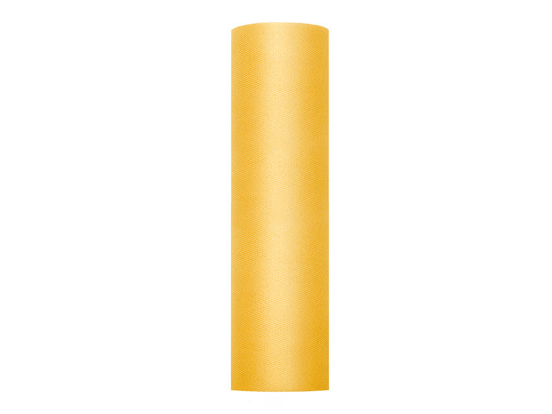 Rouleau de tulle jaune rigide 30cm 50m