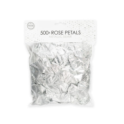 Pétales de rose argentés en métal 500pcs