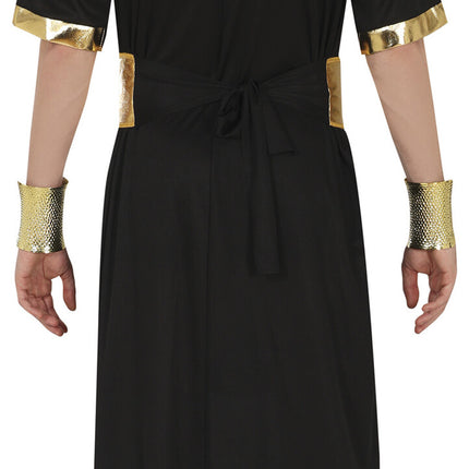 Costume de pharaon noir et or pour homme