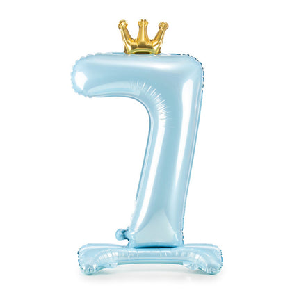 Ballon de baudruche Figure 7 Bleu clair Standard Vide 84cm