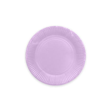 Assiettes en papier lilas 23cm 16pcs