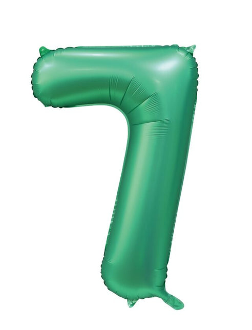 Ballon à figures vertes 7 ans Gloss 86cm