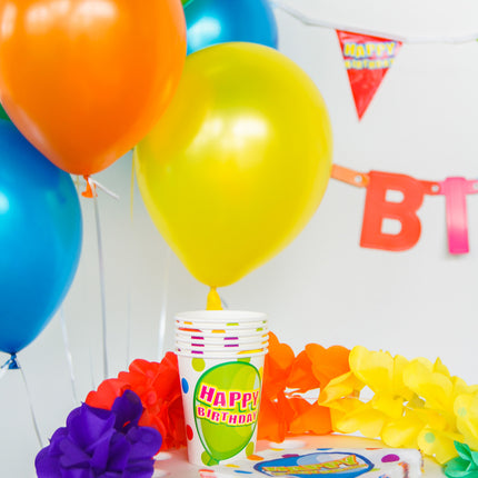 Bon anniversaire Balloons Slingers Mini 3m