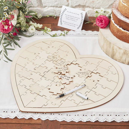 Livre d'or Cœur Puzzle 42cm