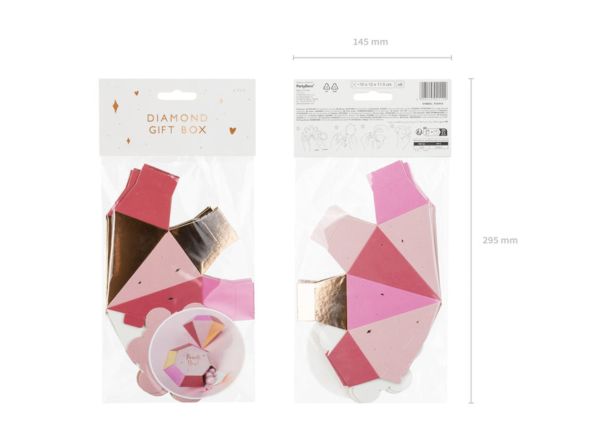 Boîte de dérivation Diamant 12cm 6pcs