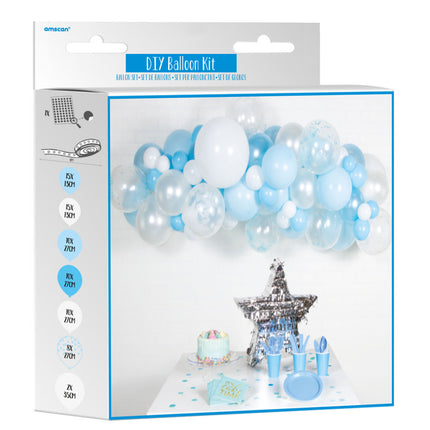 Arche de ballons Bleu clair Blanc
