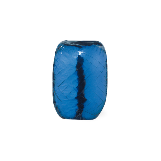 Ruban bleu métallisé 5mm 20m