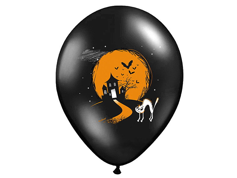 Ballons d'Halloween Boo ! 30cm 6pcs
