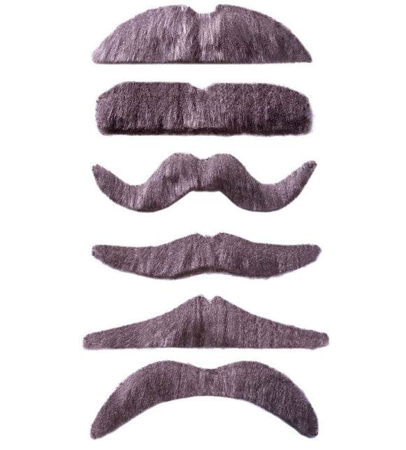 Fausse moustache grise