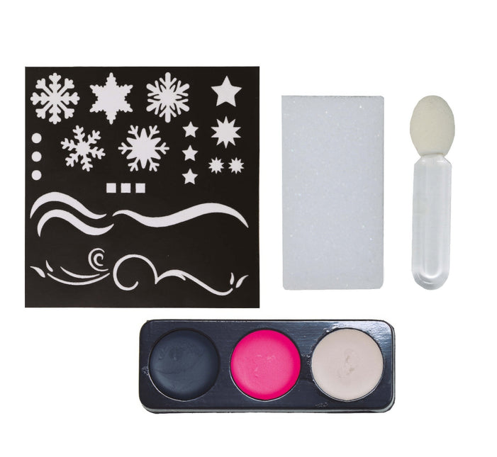 Peinture pour le visage Ensemble de maquillage Flocons de neige 4 pièces