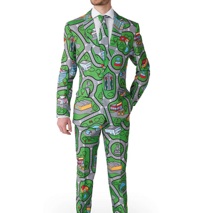 Tapis de jeu Hommes en costume vert <tc>Suitmeister</tc>