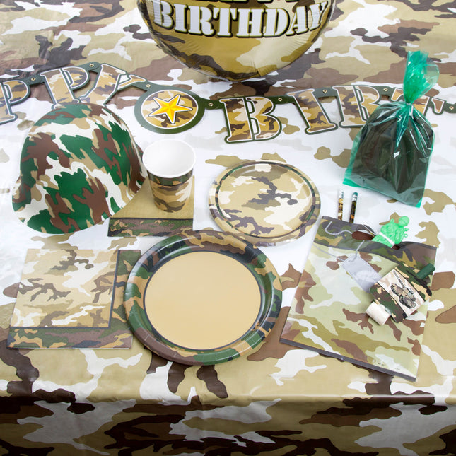 Serviettes de table armée 33cm 16pcs