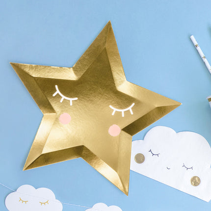Assiettes Little Star Or 27cm 6pcs