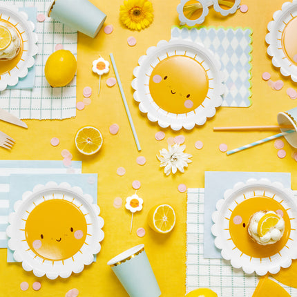 Assiettes Soleil 18cm 6pcs