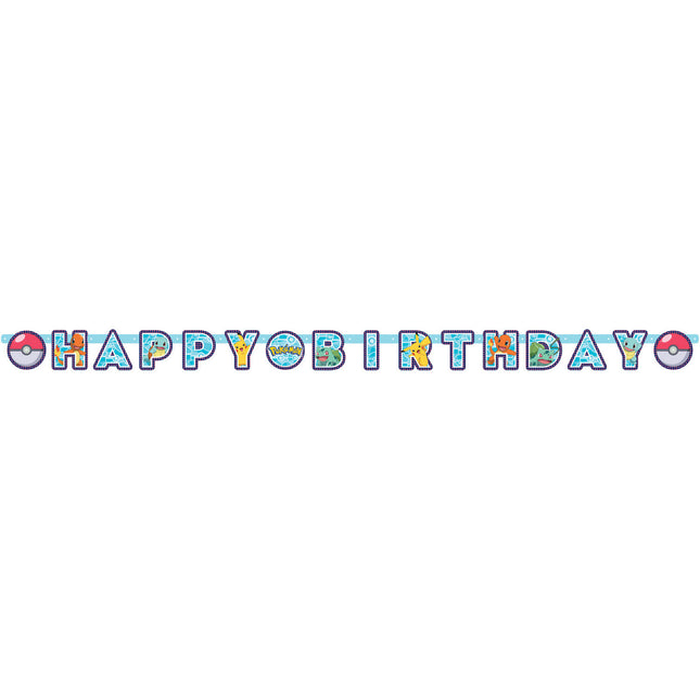 Guirlande de lettres Pokemon 2.18cm