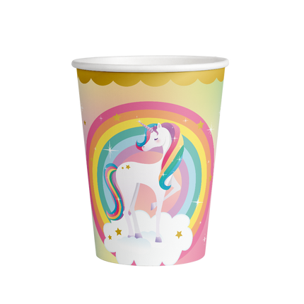Gobelets Licorne 9cm 8pcs