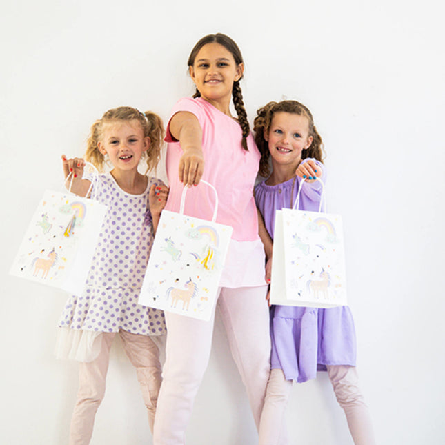 Sacs de partage Licorne Arc-en-ciel 6 pièces