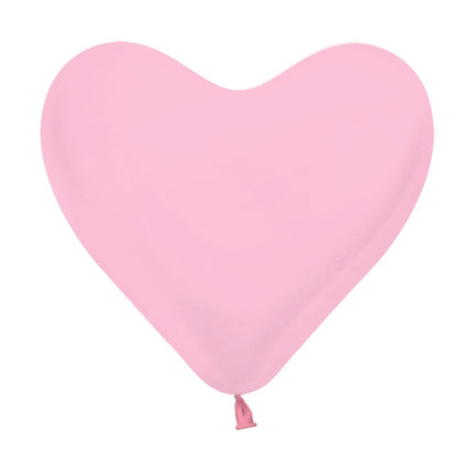 Ballons de baudruche coeur rose 30cm 50pcs